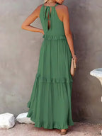 Women's Sleeveless Halter Maxi Dress — view 16