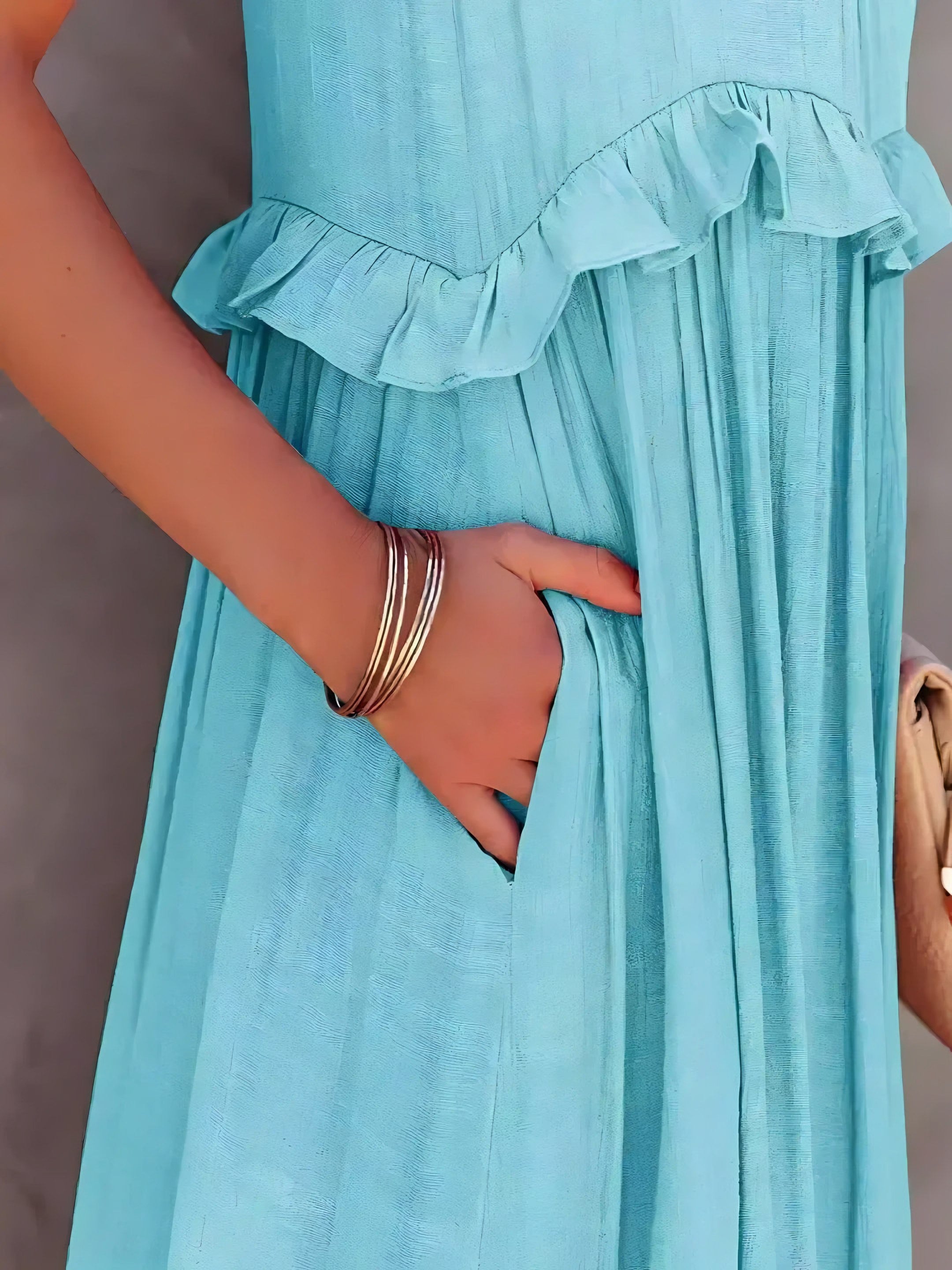 Women's Sleeveless Halter Maxi Dress — view 24