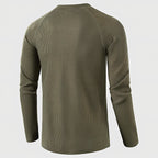 Men's Knit Long Sleeve Henley — view 6