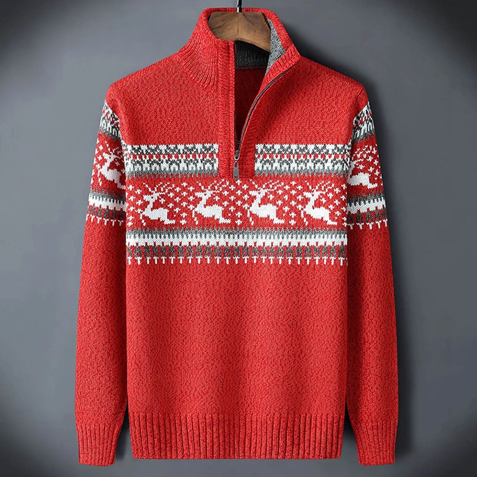 Louis | Christmas Knit Sweater — TOPNEWPLACE (view 2)