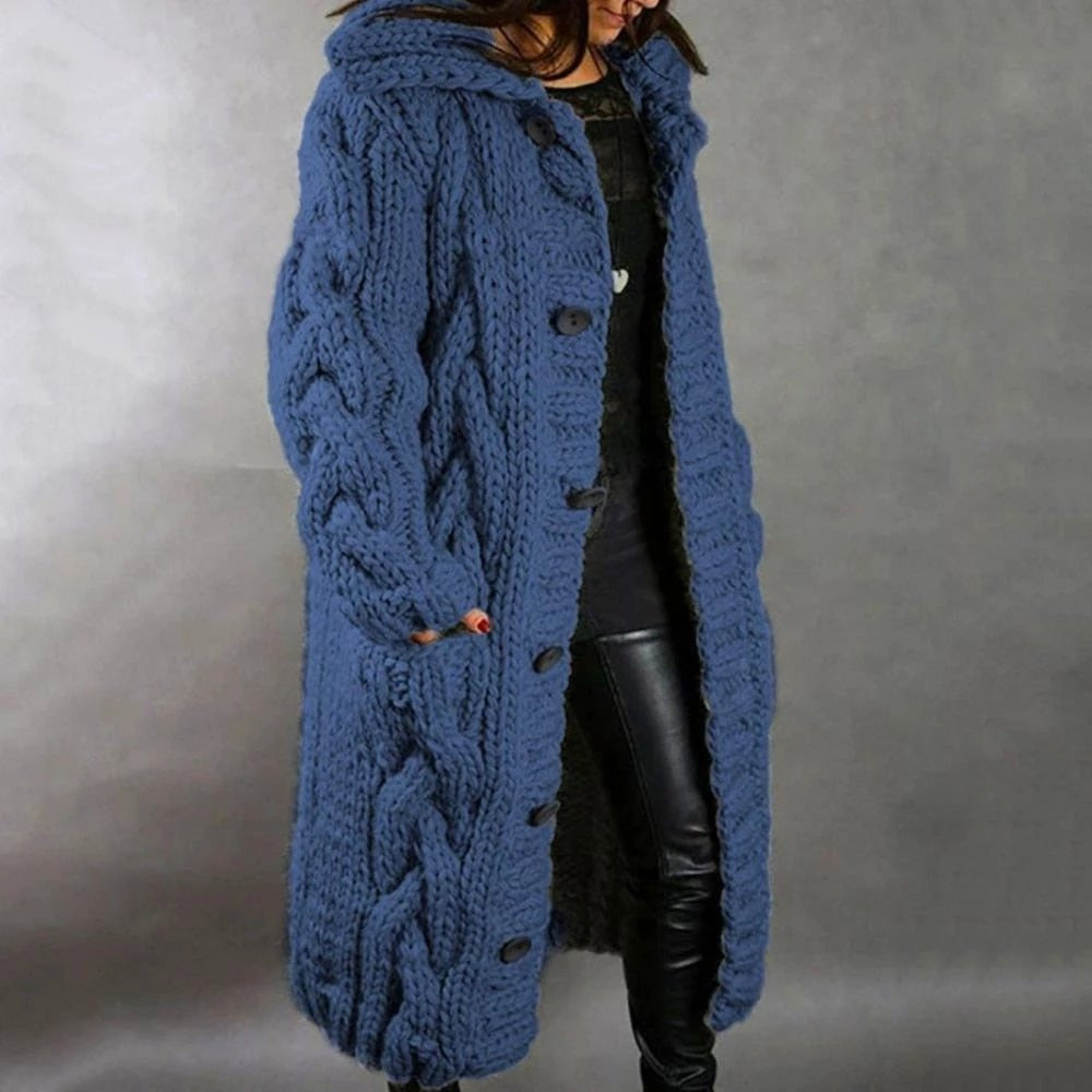 Eliza | Chunky Cable Knit Cardigan — TOPNEWPLACE