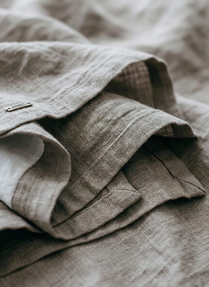Ursula | Women's Cotton-Linen Henley Shirt with Long Sleeves