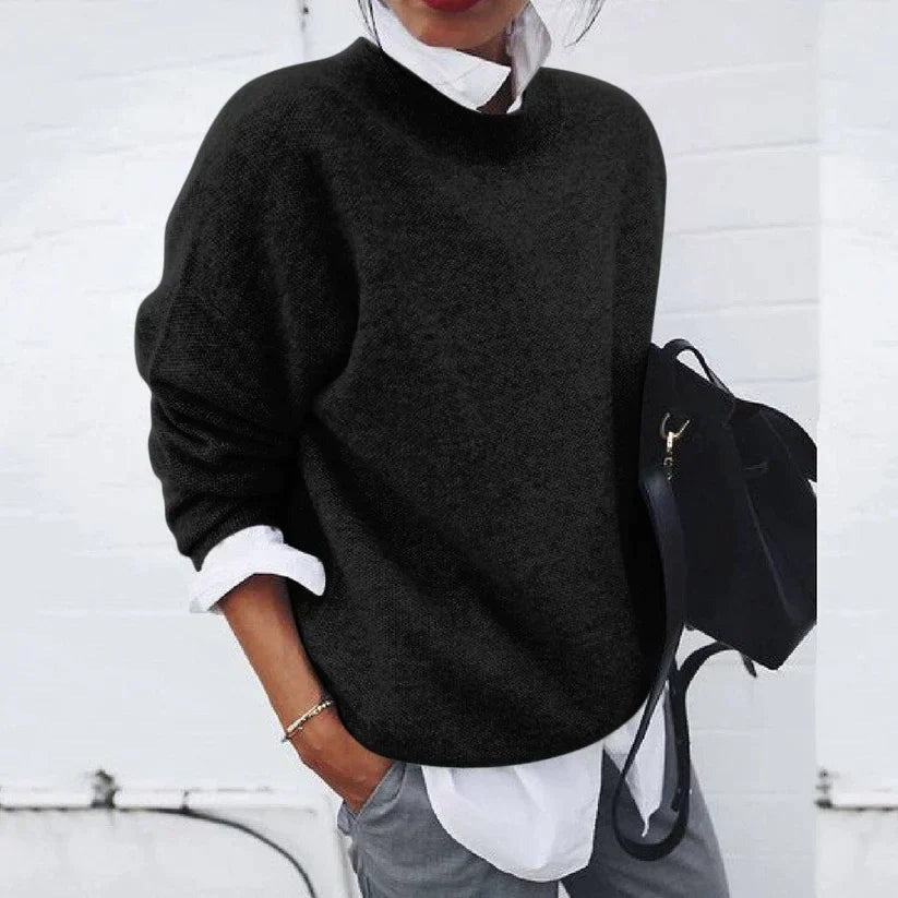 Poppy | Crew Neck Knit Sweater — TOPNEWPLACE (view 5)