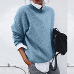 Poppy | Crew Neck Knit Sweater — TOPNEWPLACE (view 2)