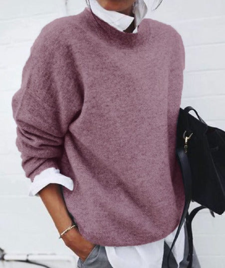 Poppy | Crew Neck Knit Sweater — TOPNEWPLACE (view 3)