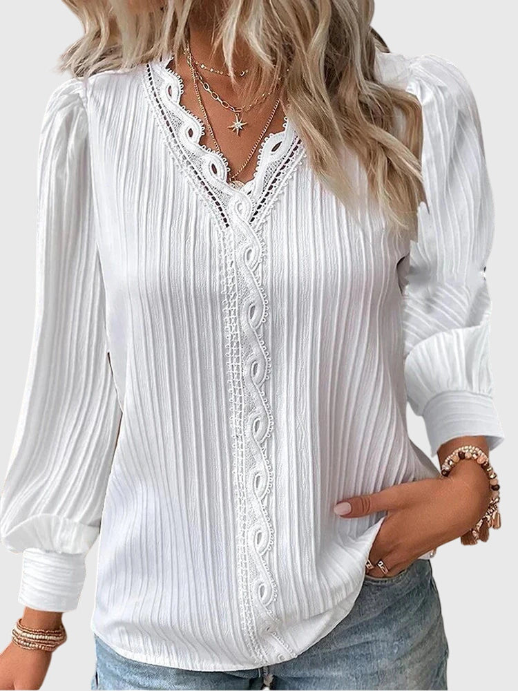 Andrea | Elegant Pullover Blouse — view 7