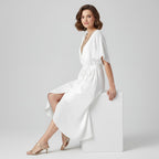 Women's Butterfly Sleeve Maxi Dress — view 2