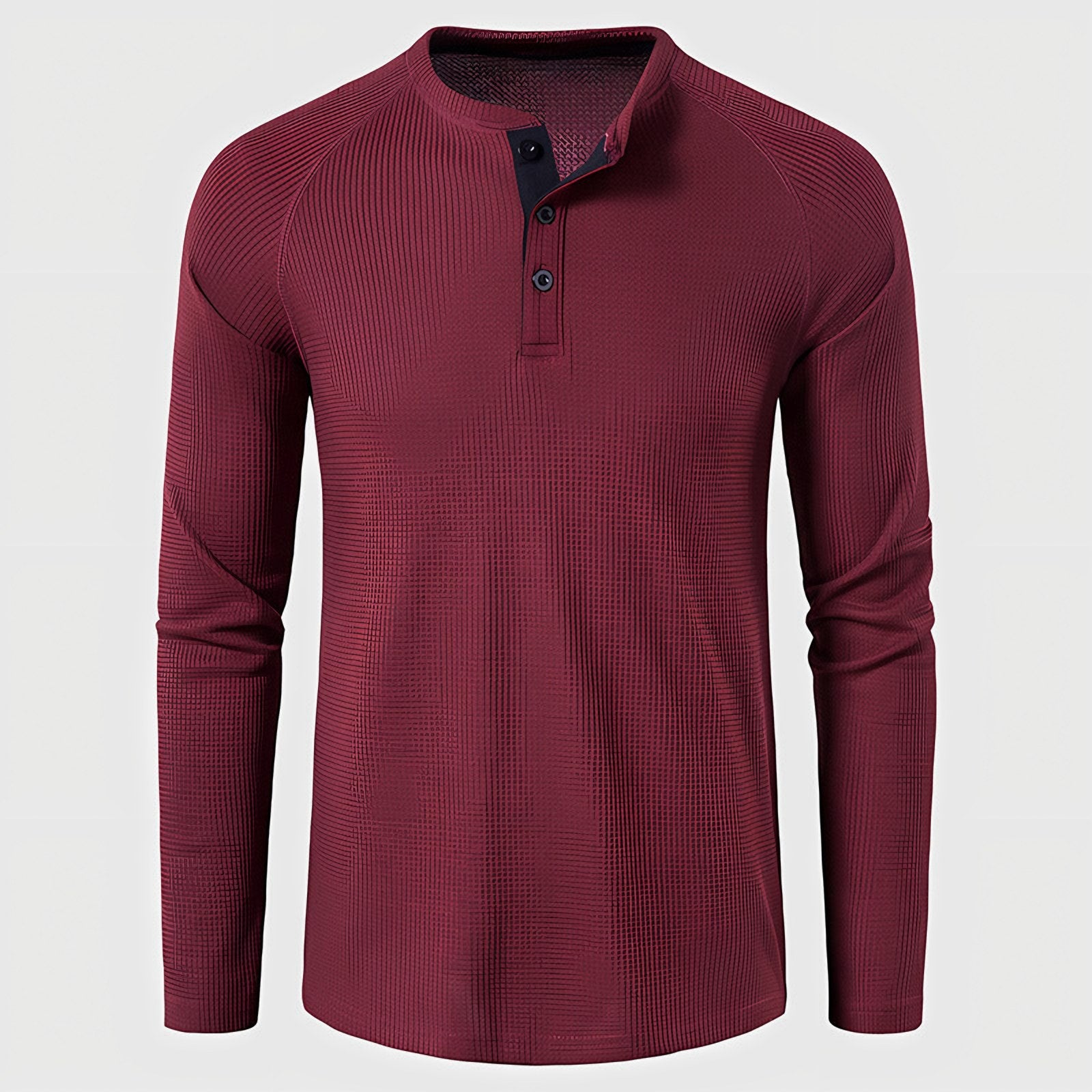 Men's Knit Long Sleeve Henley — view 11