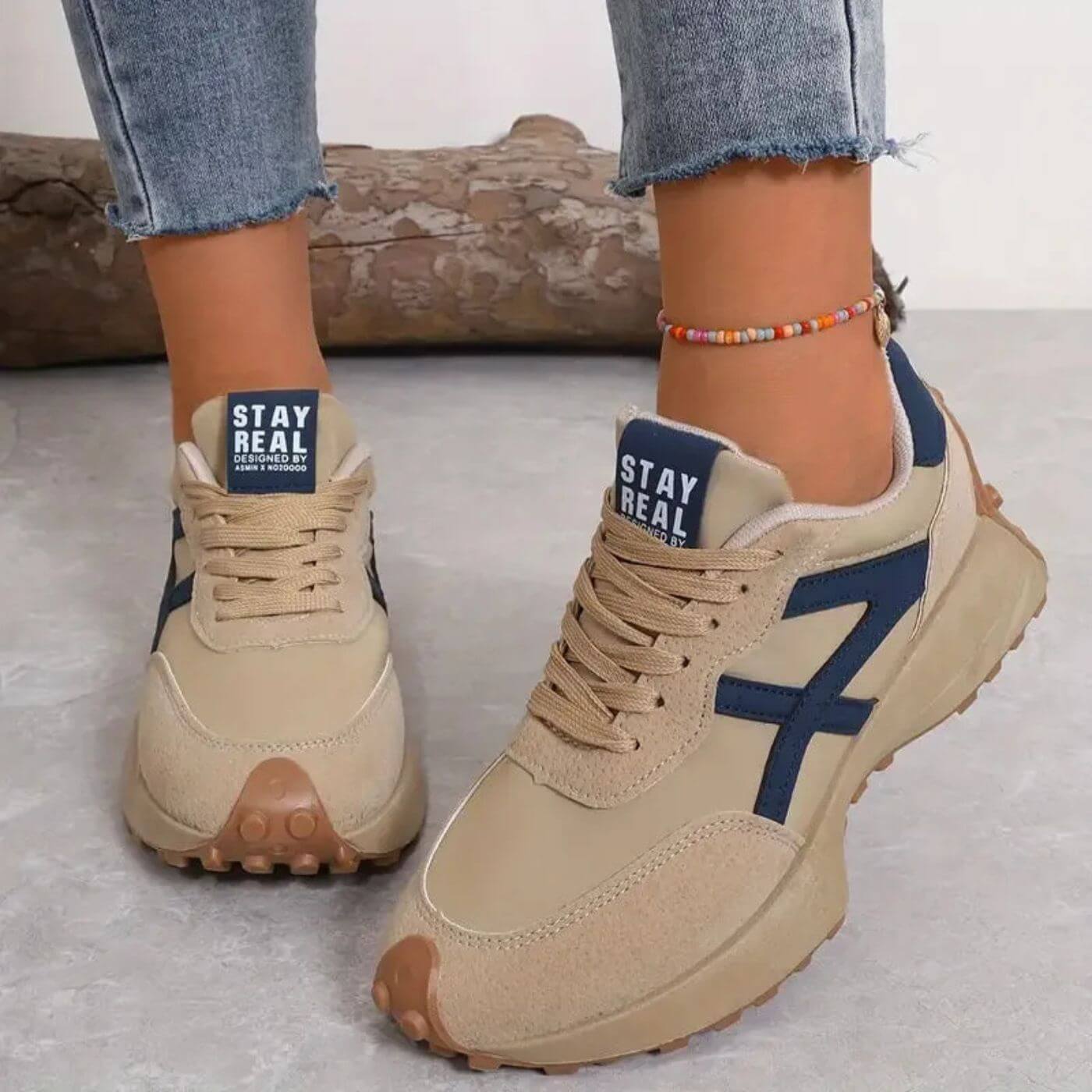 Brigitte | Women’s Chunky Low-Top Sneakers — TOPNEWPLACE (view 3)
