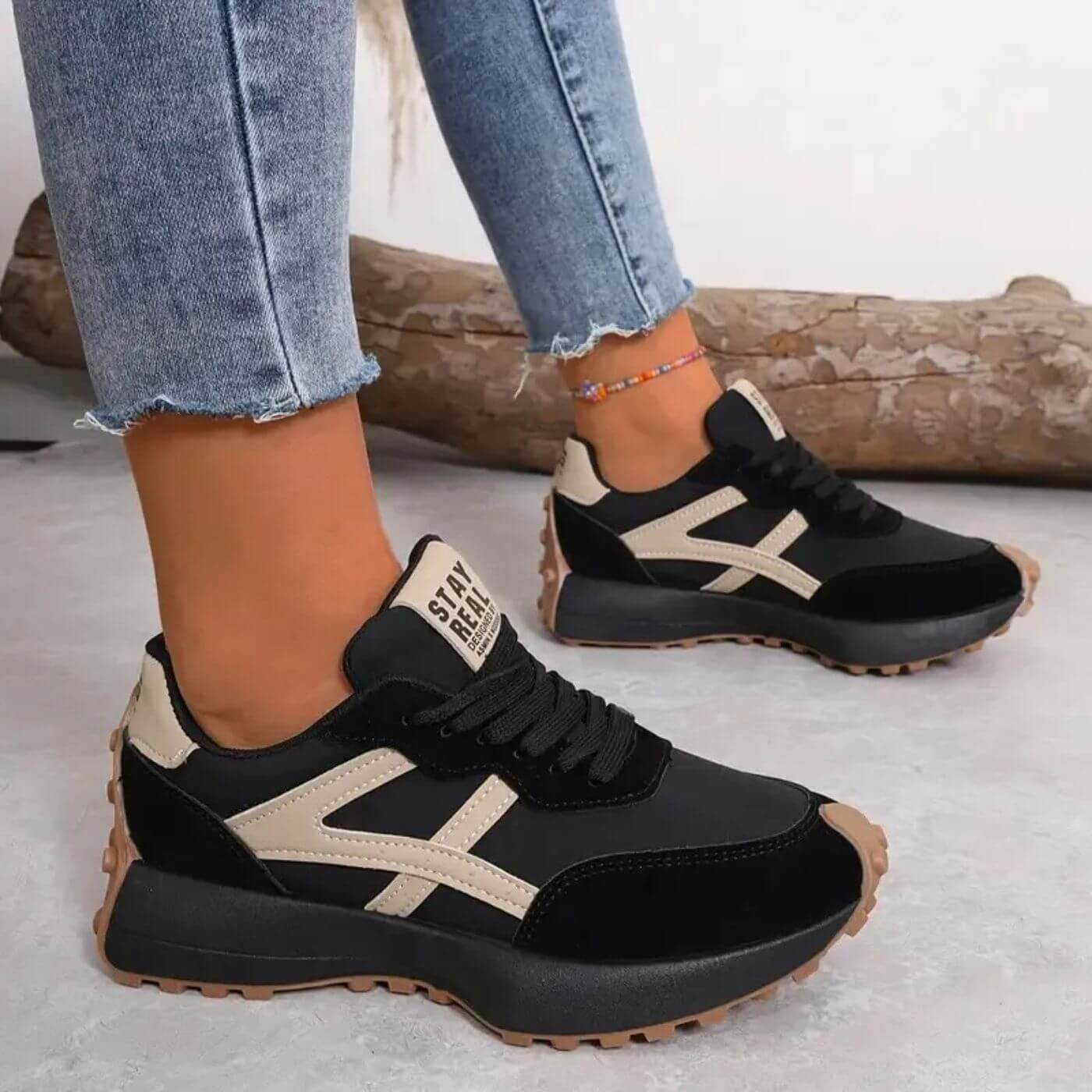 Brigitte | Women’s Chunky Low-Top Sneakers — TOPNEWPLACE