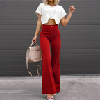 Saoirse | Women’s Corduroy Flare Trousers — TOPNEWPLACE (view 2)