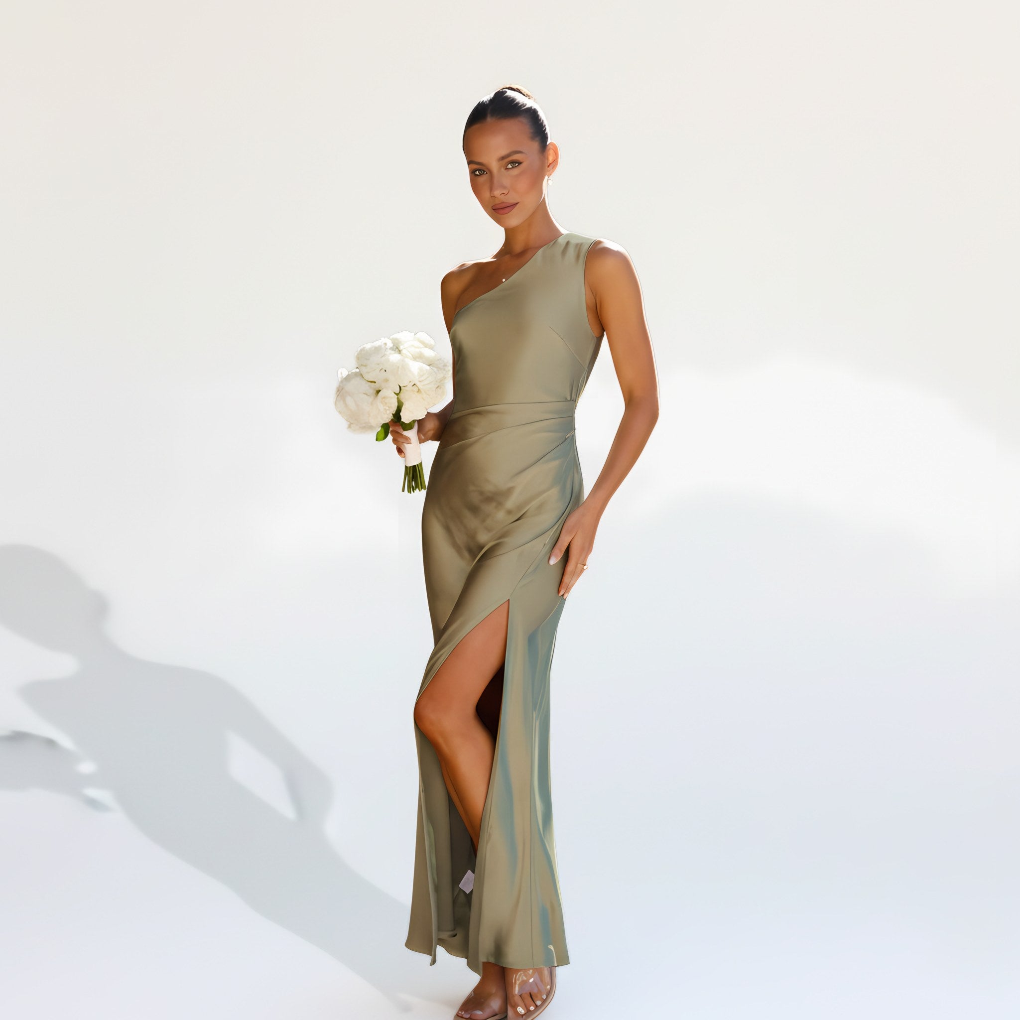 Women's One Shoulder Maxi Dress — view 2