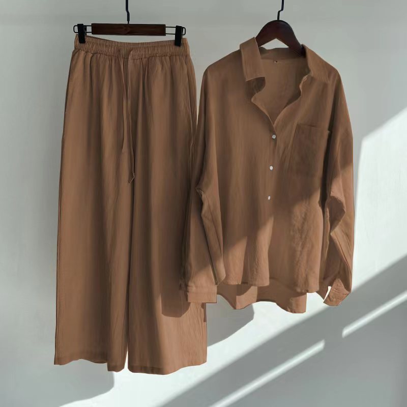 Floriana | Women’s Linen Wide Leg Outfit Set