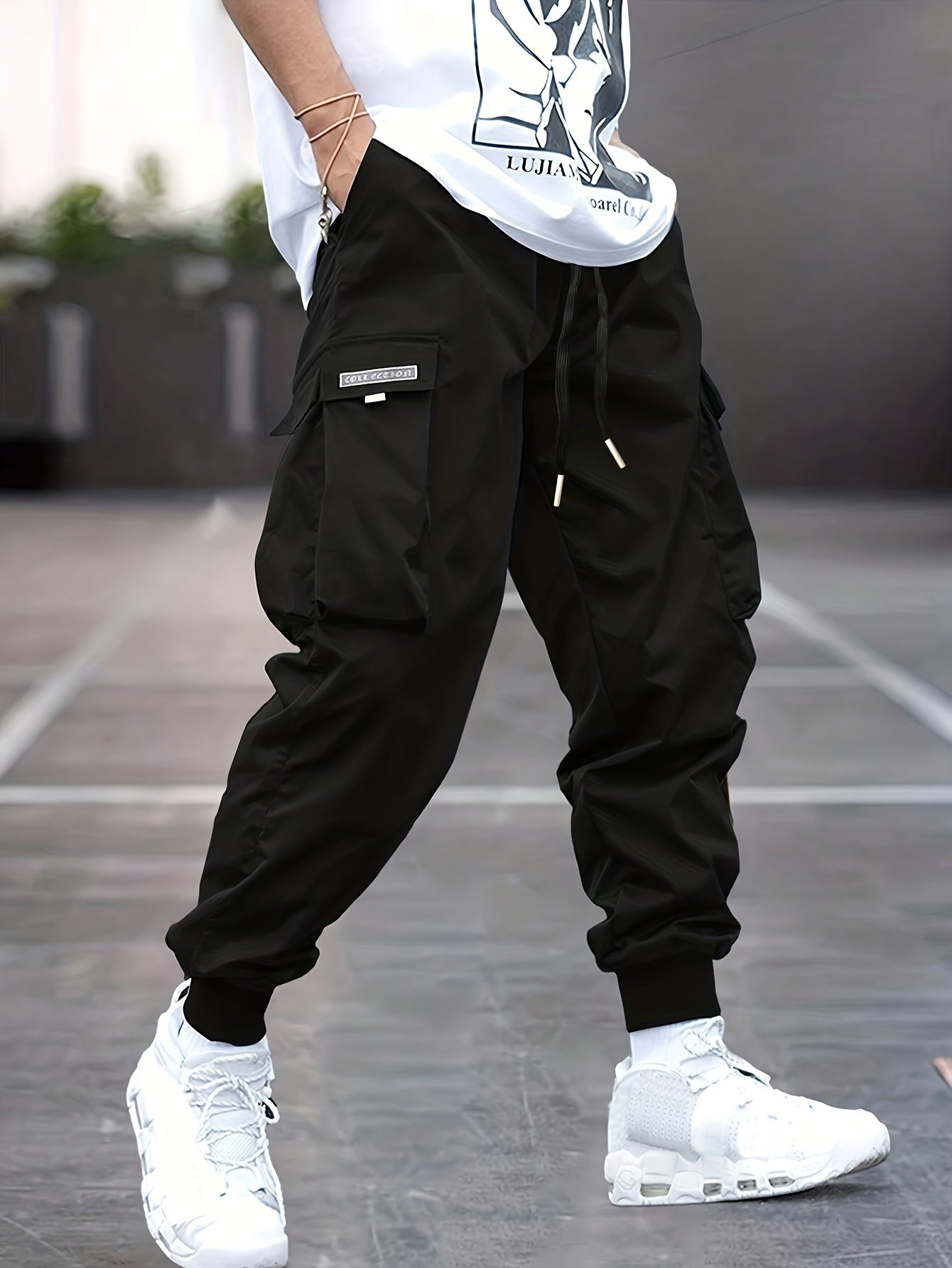 Oliver | Men’s Cuffed Ankle Cargo Jogger Pants