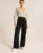 Women's High-Rise Wide Leg Casual Pants — TOPNEWPLACE (view 9)