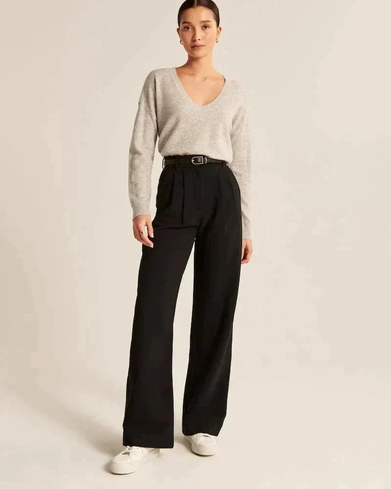 Women's High-Rise Wide Leg Casual Pants — TOPNEWPLACE (view 9)