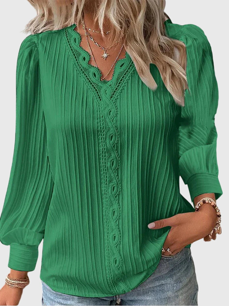 Andrea | Elegant Pullover Blouse — view 2