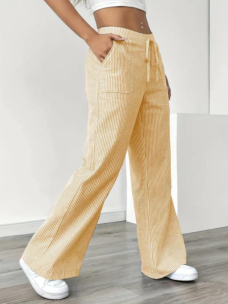 Bernice | Women’s Boho Beach Flare Trousers — TOPNEWPLACE (view 4)