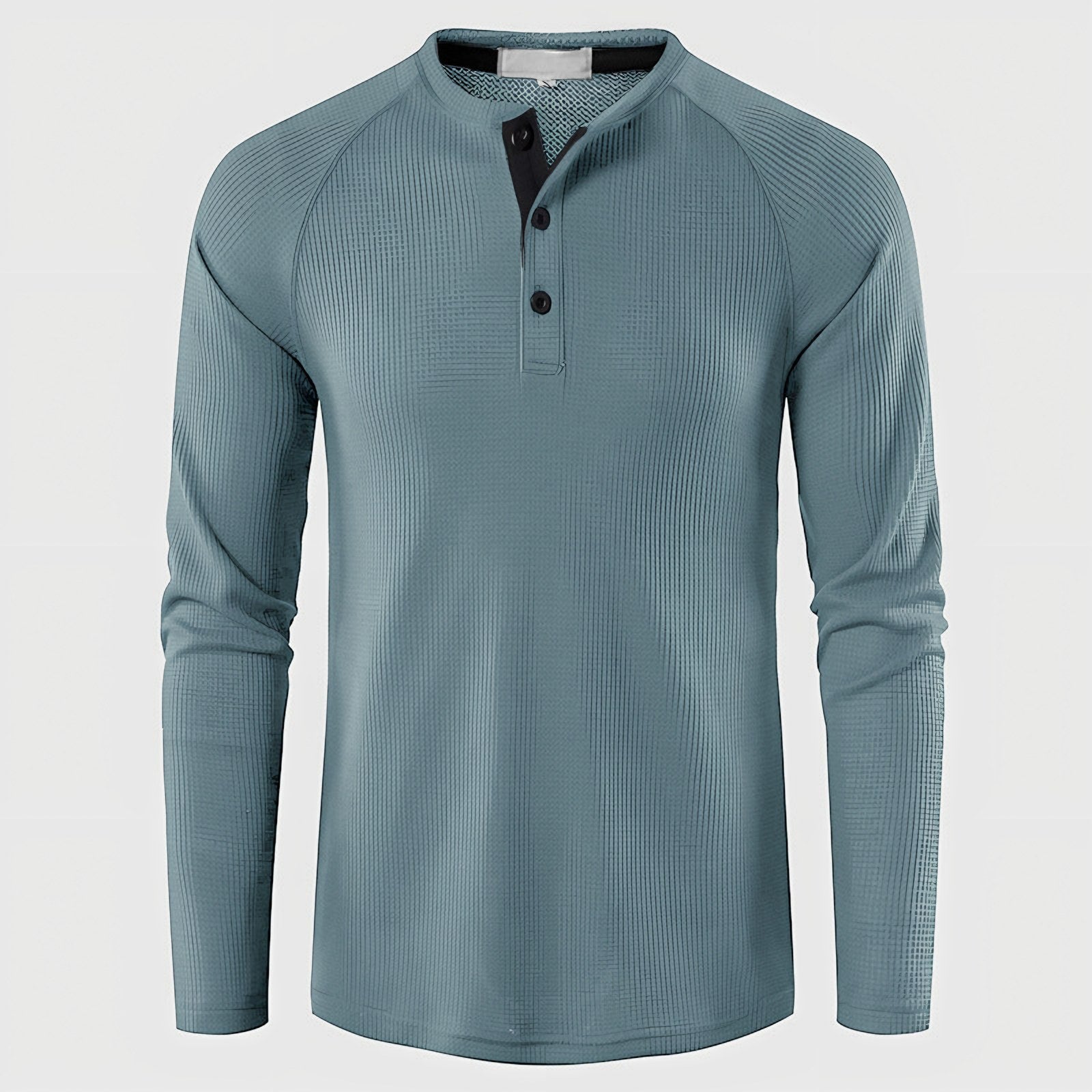 Men's Knit Long Sleeve Henley — view 13