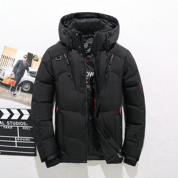 Duck Down Jacket Thermal Insulated Winter Coat With Windproof Hood — view 3