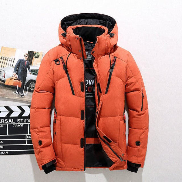 Duck Down Jacket Thermal Insulated Winter Coat With Windproof Hood — view 4