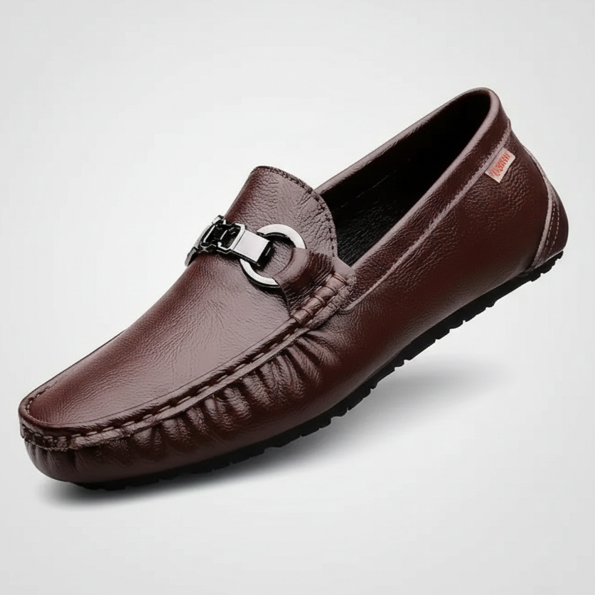Alessio | Men’s Pebbled Leather Driving Loafer