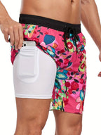 Henry | Flamingo Print Swim Trunks — TOPNEWPLACE (view 7)