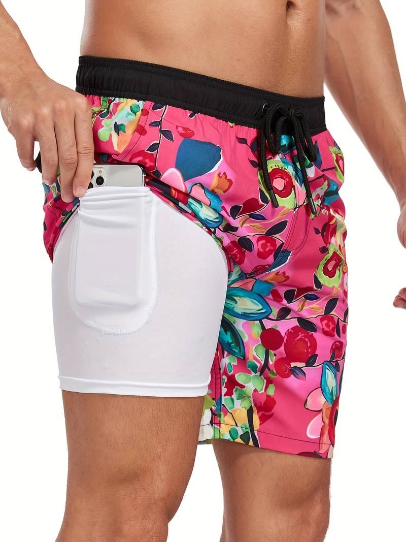 Henry | Flamingo Print Swim Trunks — TOPNEWPLACE (view 7)