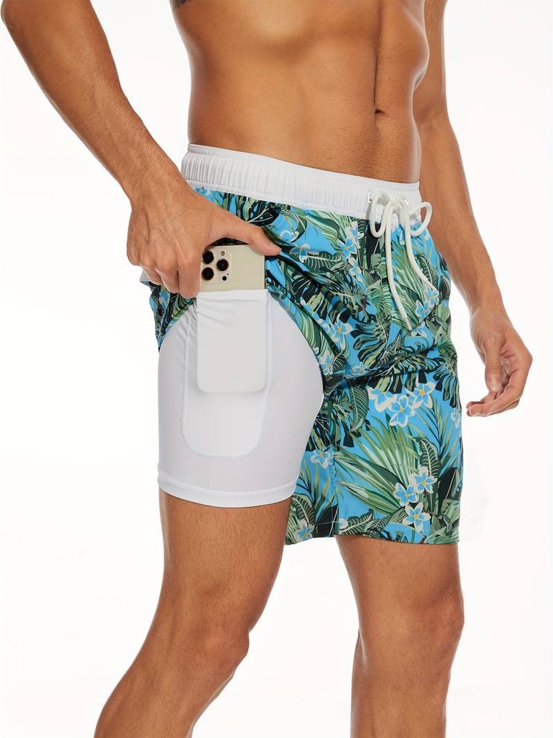 Henry | Flamingo Print Swim Trunks — TOPNEWPLACE (view 9)