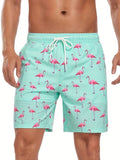 Henry | Flamingo Print Swim Trunks — TOPNEWPLACE