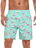 Henry | Flamingo Print Swim Trunks — TOPNEWPLACE