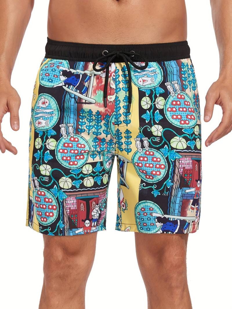 Henry | Flamingo Print Swim Trunks — TOPNEWPLACE (view 6)