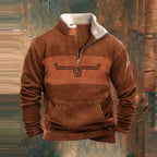 Jasper | Fleece Quarter Zip Sweatshirt — TOPNEWPLACE (view 2)