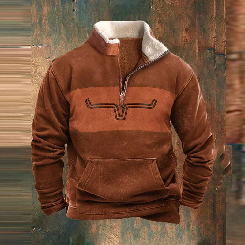 Jasper | Fleece Quarter Zip Sweatshirt — TOPNEWPLACE (view 2)