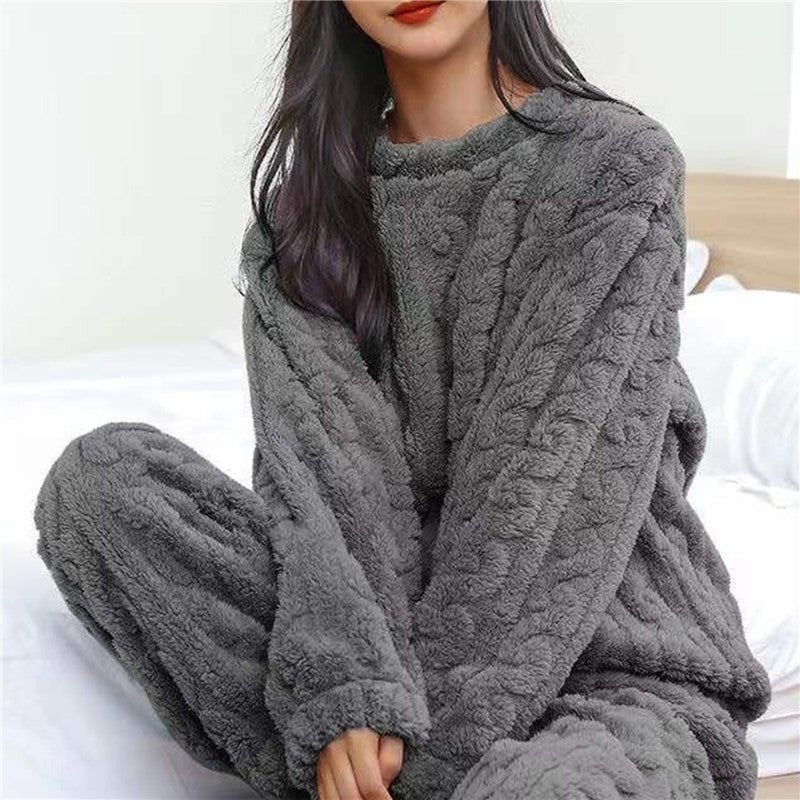 Annabelle | Fluffy Pajama Two Piece Set — TOPNEWPLACE (view 2)