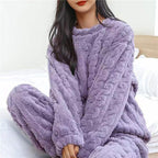 Annabelle | Fluffy Pajama Two Piece Set — TOPNEWPLACE (view 6)