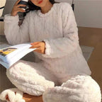 Annabelle | Fluffy Pajama Two Piece Set — TOPNEWPLACE (view 3)