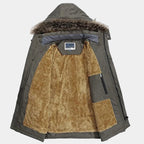 Oliver | Fur Hooded Winter Parka Coat — TOPNEWPLACE (view 6)