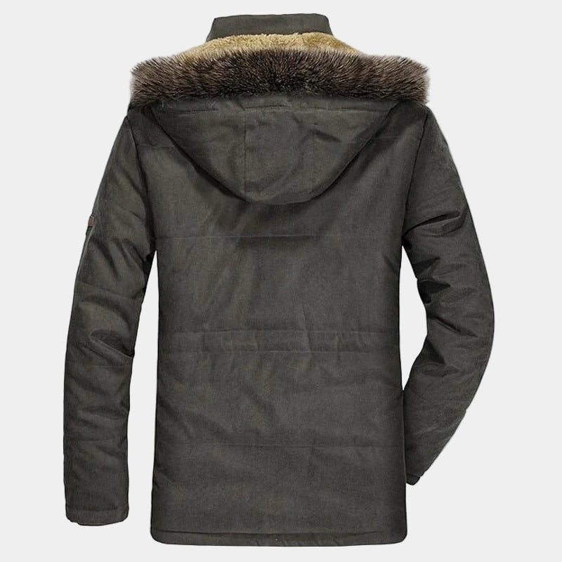Oliver | Fur Hooded Winter Parka Coat — TOPNEWPLACE (view 7)