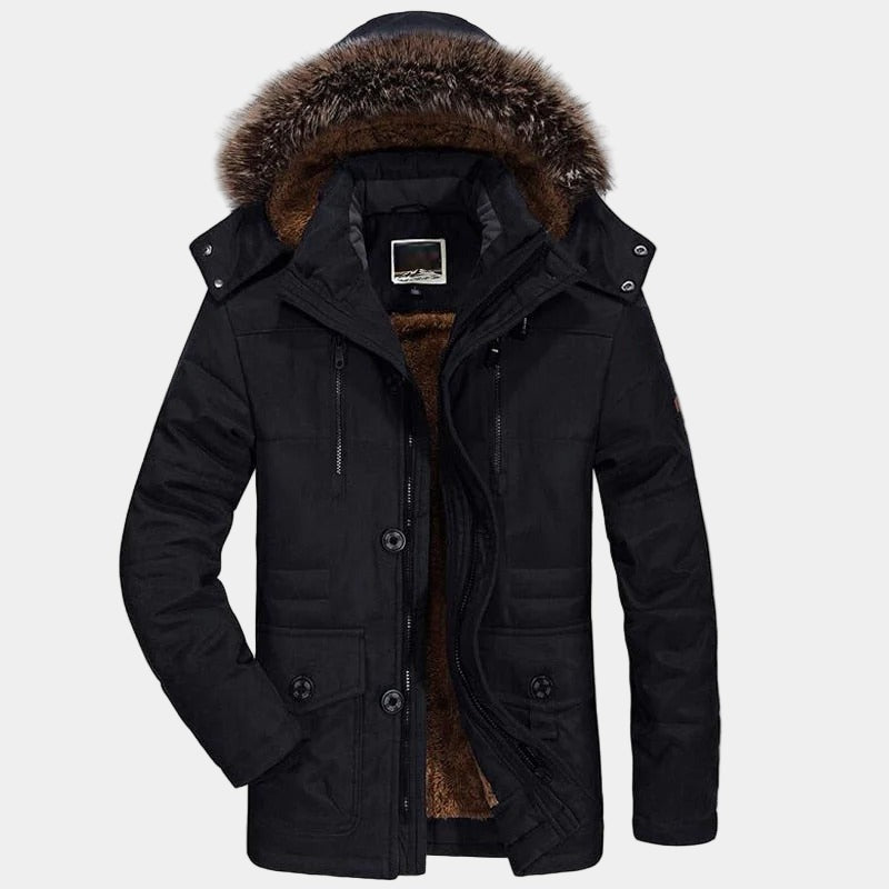 Oliver | Fur Hooded Winter Parka Coat — TOPNEWPLACE