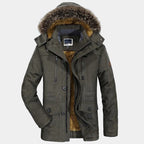Oliver | Fur Hooded Winter Parka Coat — TOPNEWPLACE (view 3)