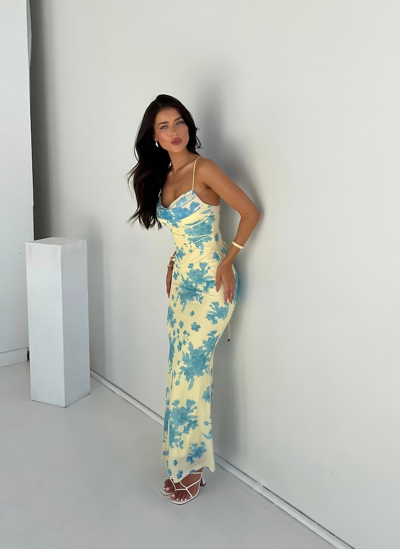 Women's Floral Maxi Sleeveless Dress — view 3