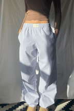 Belle | Women’s Pinstripe Pajama-Style Trousers — TOPNEWPLACE