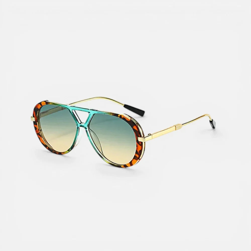 Metal Frame Aviator Sunglasses Gradient Lenses — Comfortable