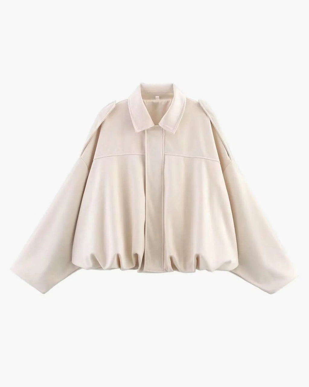 Sabina | Women's Faux Suede Collared Bomber Jacket