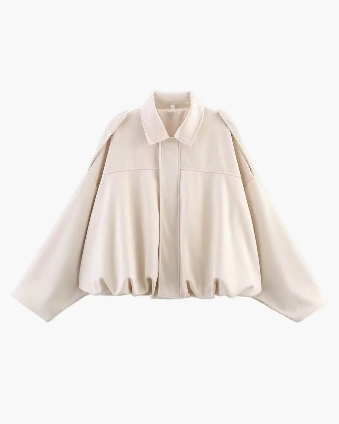 Sabina | Women's Faux Suede Collared Bomber Jacket