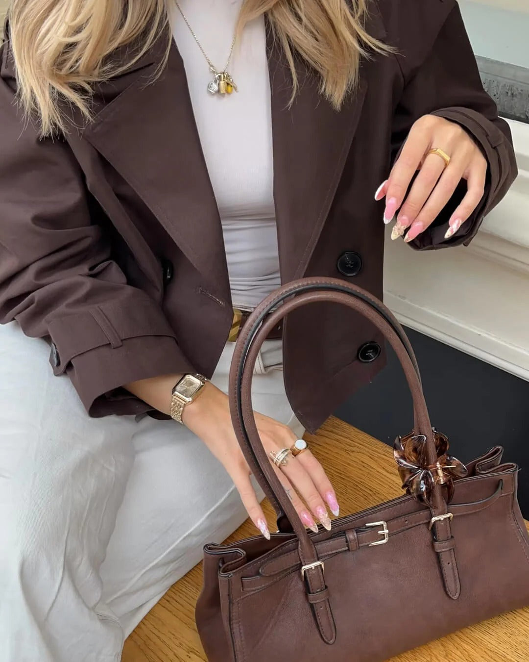 Tatiana | Women's Short Double Breasted Trench Coat