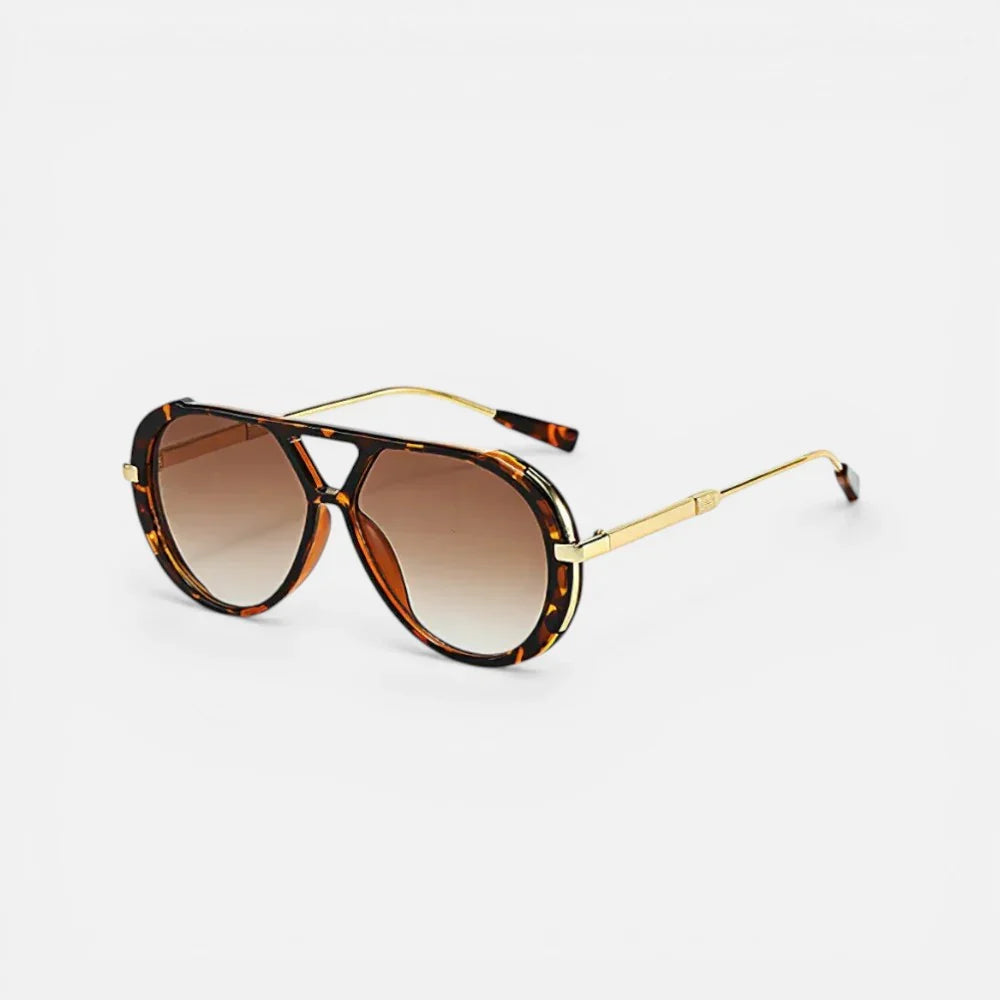Metal Frame Aviator Sunglasses Gradient Lenses — Comfortable