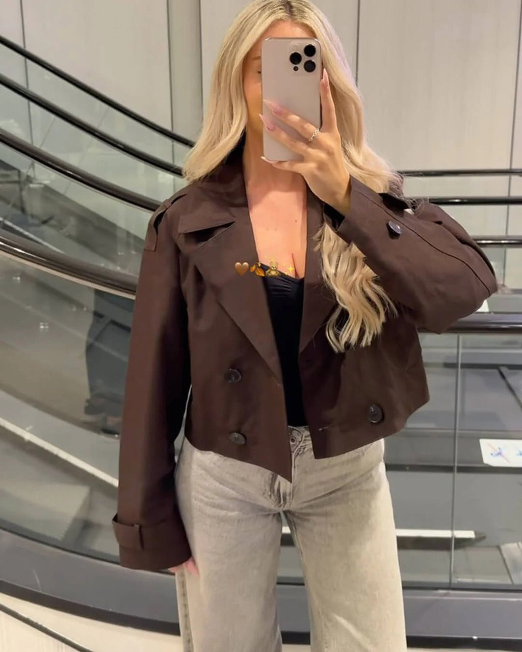 Tatiana | Women's Short Double Breasted Trench Coat