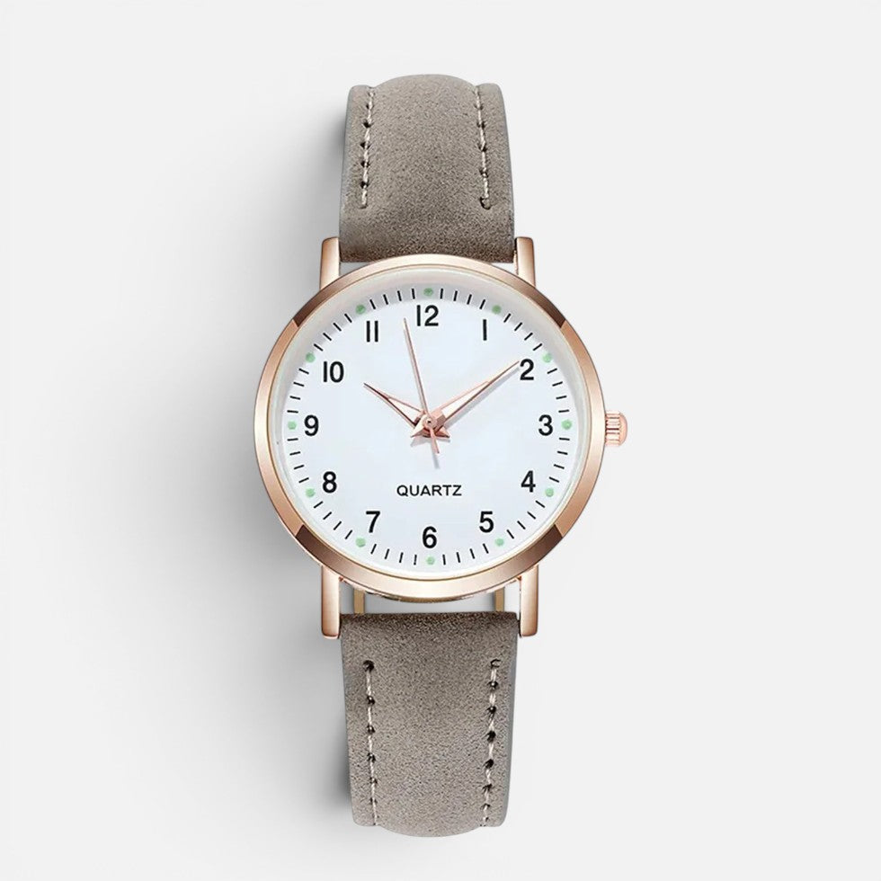 Minimalist Quartz Strap Watch — Comfortable